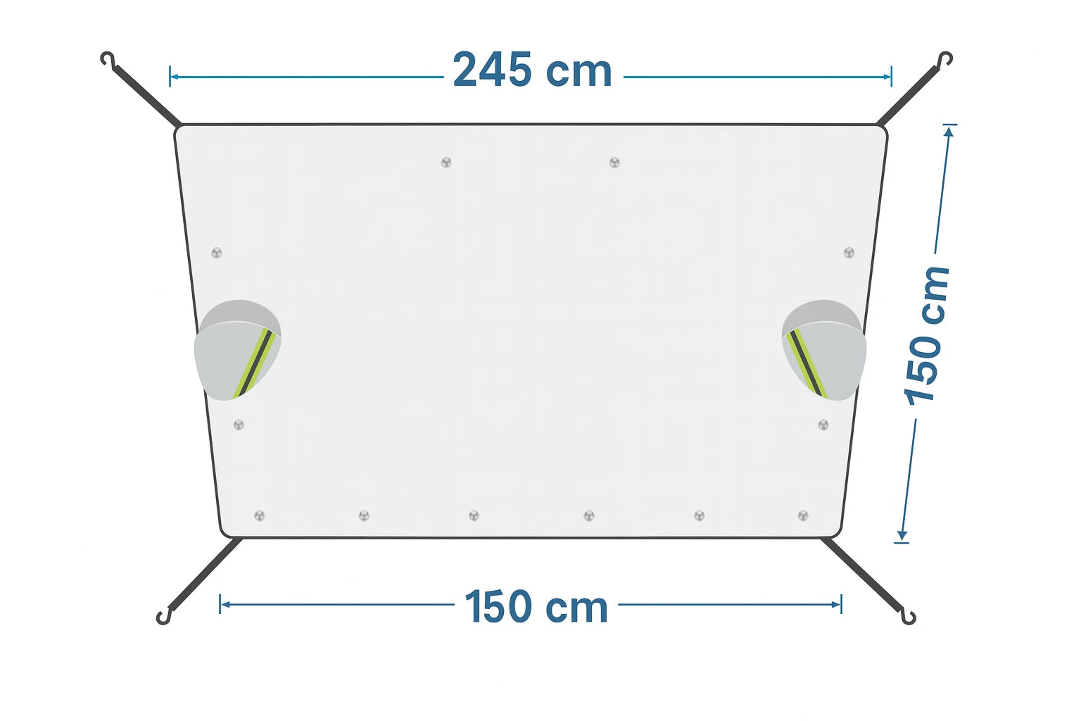 Husă de parbriz împotriva înghețului cu magneți și protecție UV